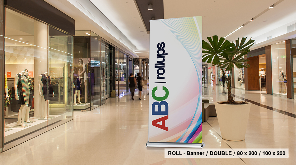 ABC Beschriftungen Roll-Up Banner Double A