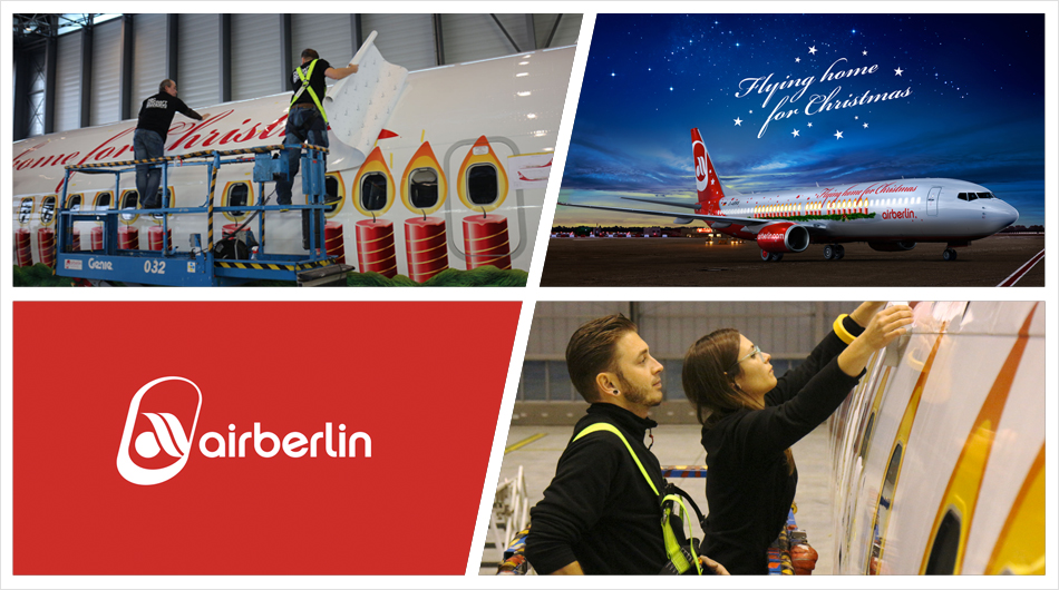 Air Berlin Christmas 2013 ABC Beschriftungsbedarf GmbH München