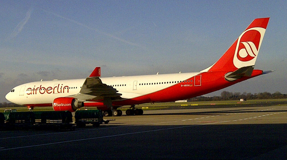 Flugzeugbeschriftung Air Berlin Logo 2012 ABC Beschriftungsbedarf GmbH München