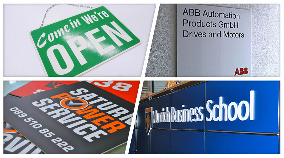 Forex Schilder ABC Beschriftungsbedarf GmbH München