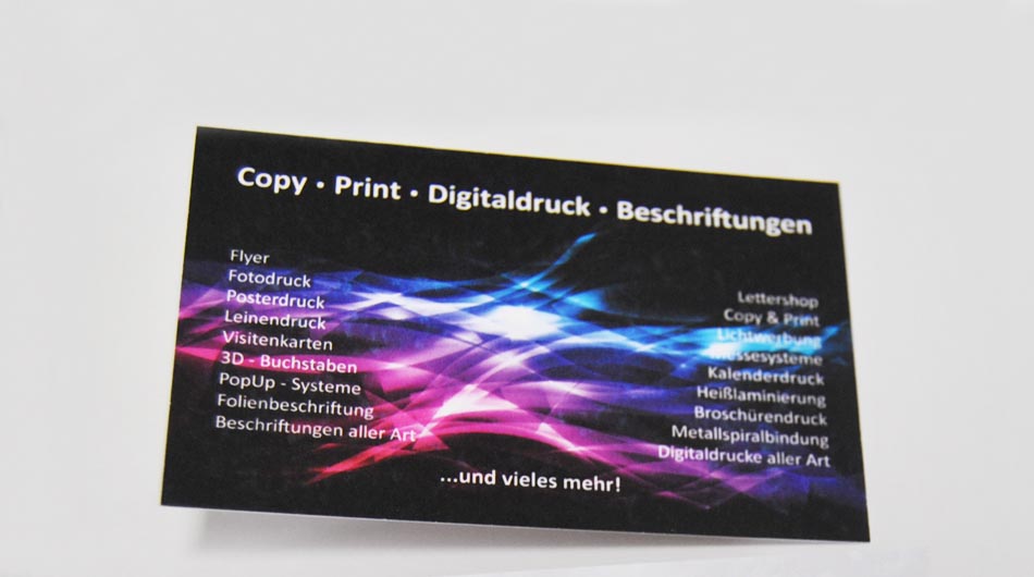 Visitenkarten ABC Beschriftungsbedarf GmbH München